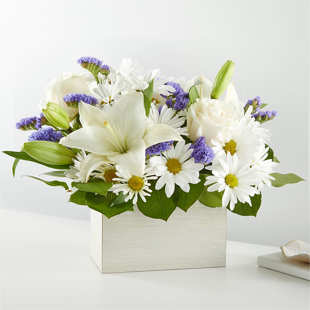 Beyond Blue Box Bouquet – ENCHANTED FLORIST & GREENHOUSE LTD, Maspeth NY