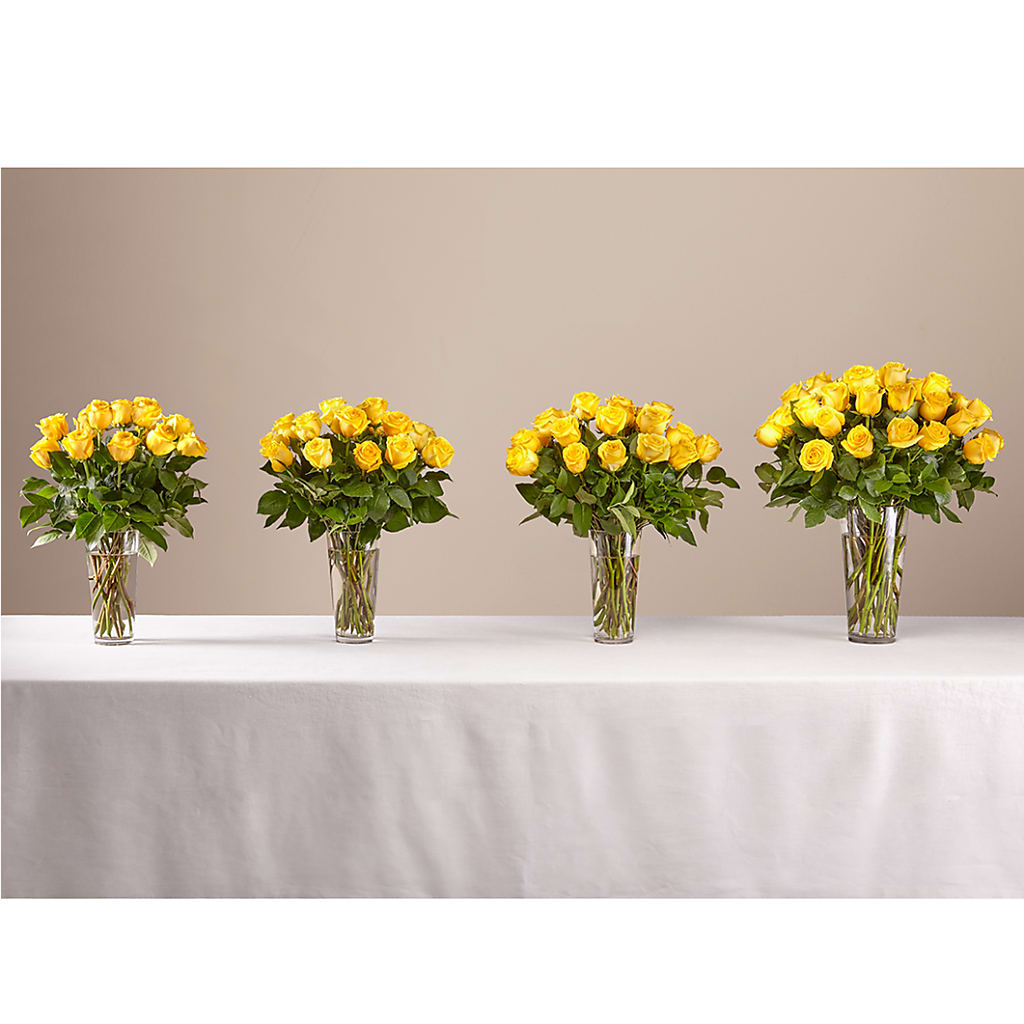 Long Stem Yellow Rose Bouquet – ENCHANTED FLORIST & GREENHOUSE LTD, Maspeth NY