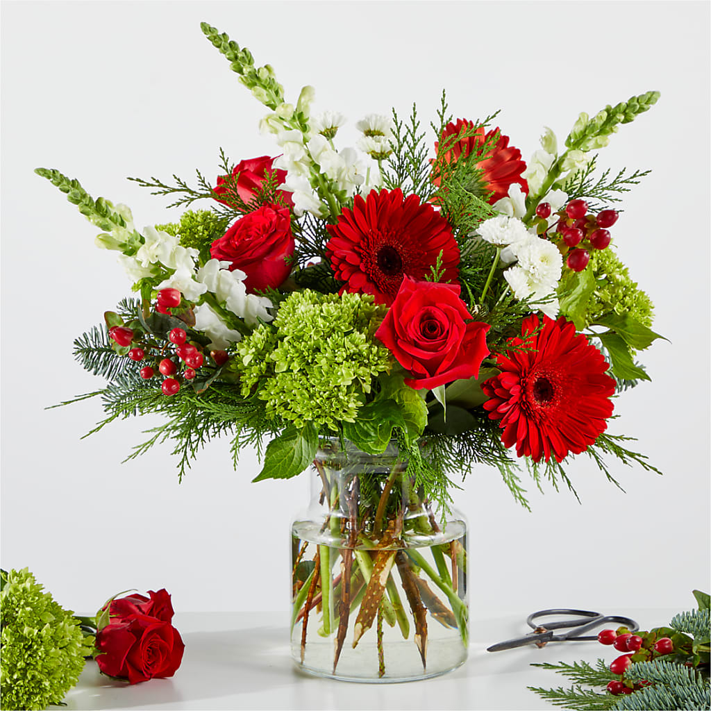 Merry Moment Bouquet – A Florist Original – ENCHANTED FLORIST & GREENHOUSE LTD, Maspeth NY