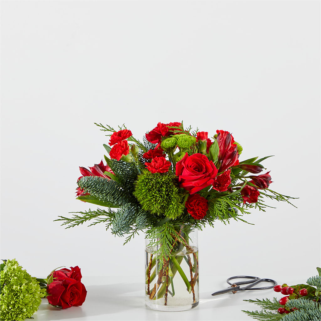 Merry Moment Bouquet – A Florist Original – ENCHANTED FLORIST & GREENHOUSE LTD, Maspeth NY