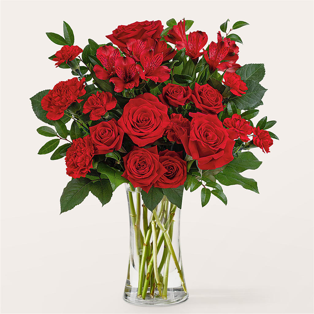 Brilliant Ruby Bouquet – ENCHANTED FLORIST & GREENHOUSE LTD, Maspeth NY