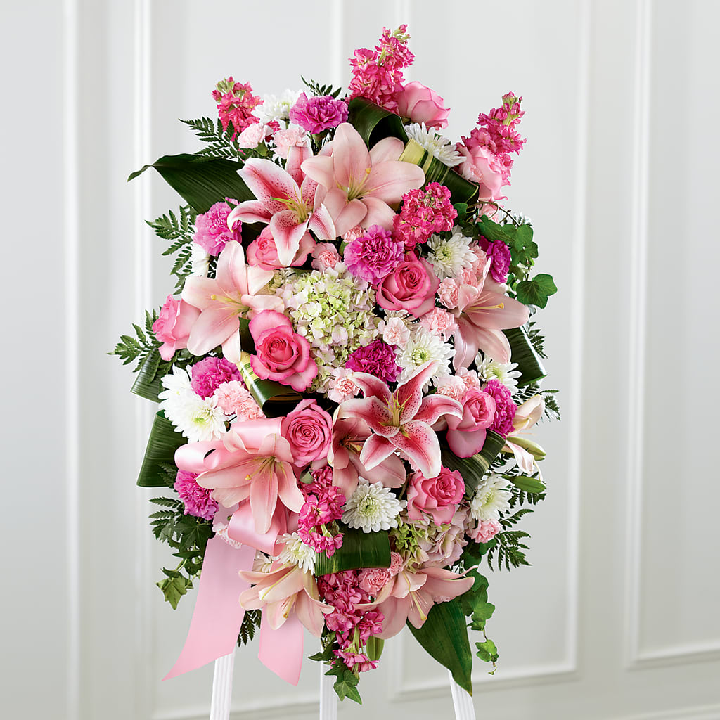 Comforting Standing Spray – ENCHANTED FLORIST & GREENHOUSE LTD, Maspeth NY