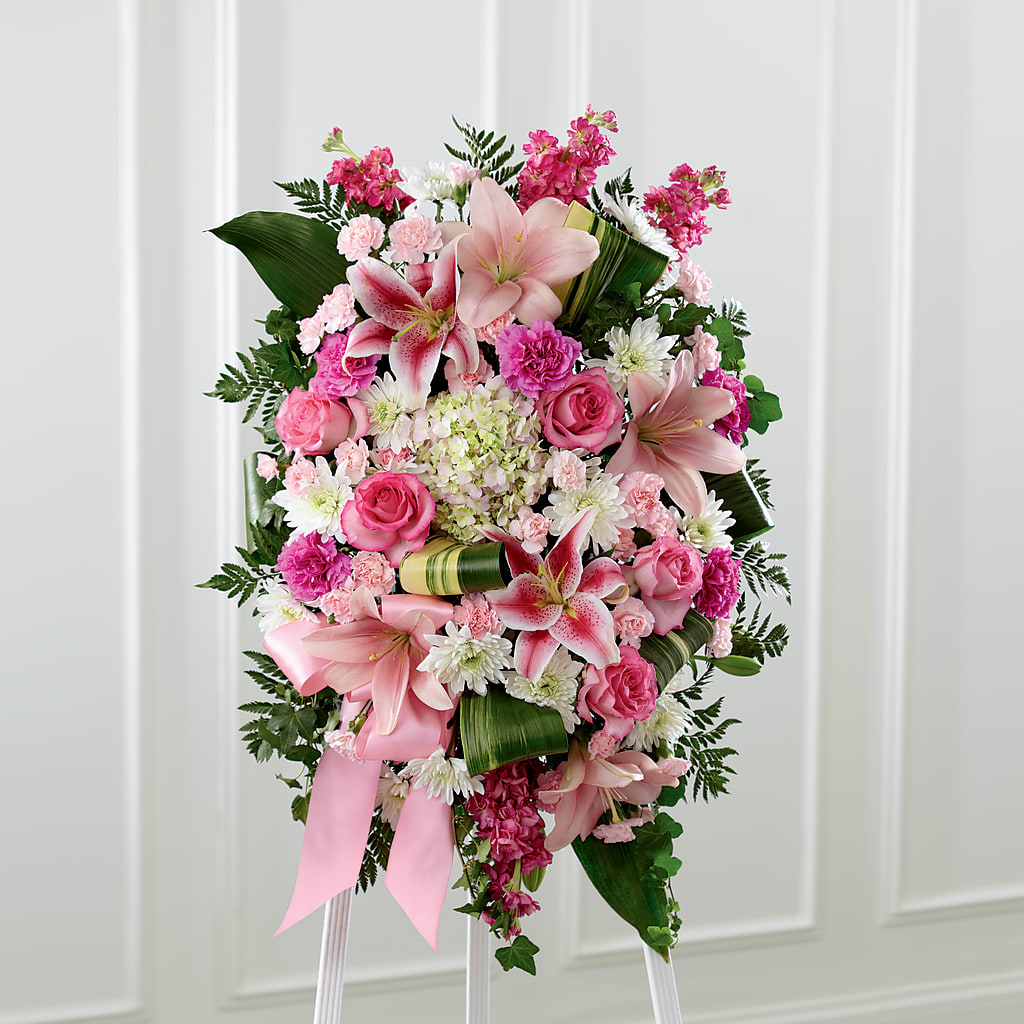 Comforting Standing Spray – ENCHANTED FLORIST & GREENHOUSE LTD, Maspeth NY