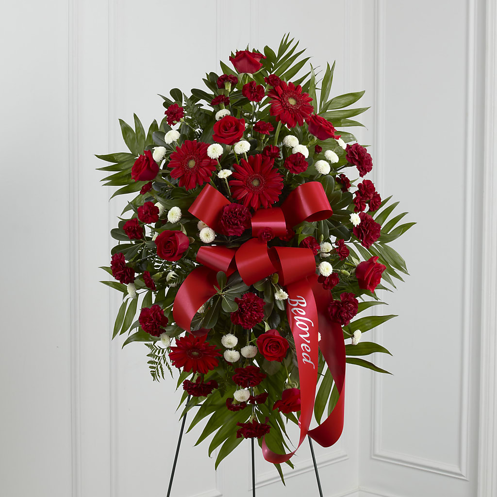 Treasured Memories Standing Spray – ENCHANTED FLORIST & GREENHOUSE LTD, Maspeth NY
