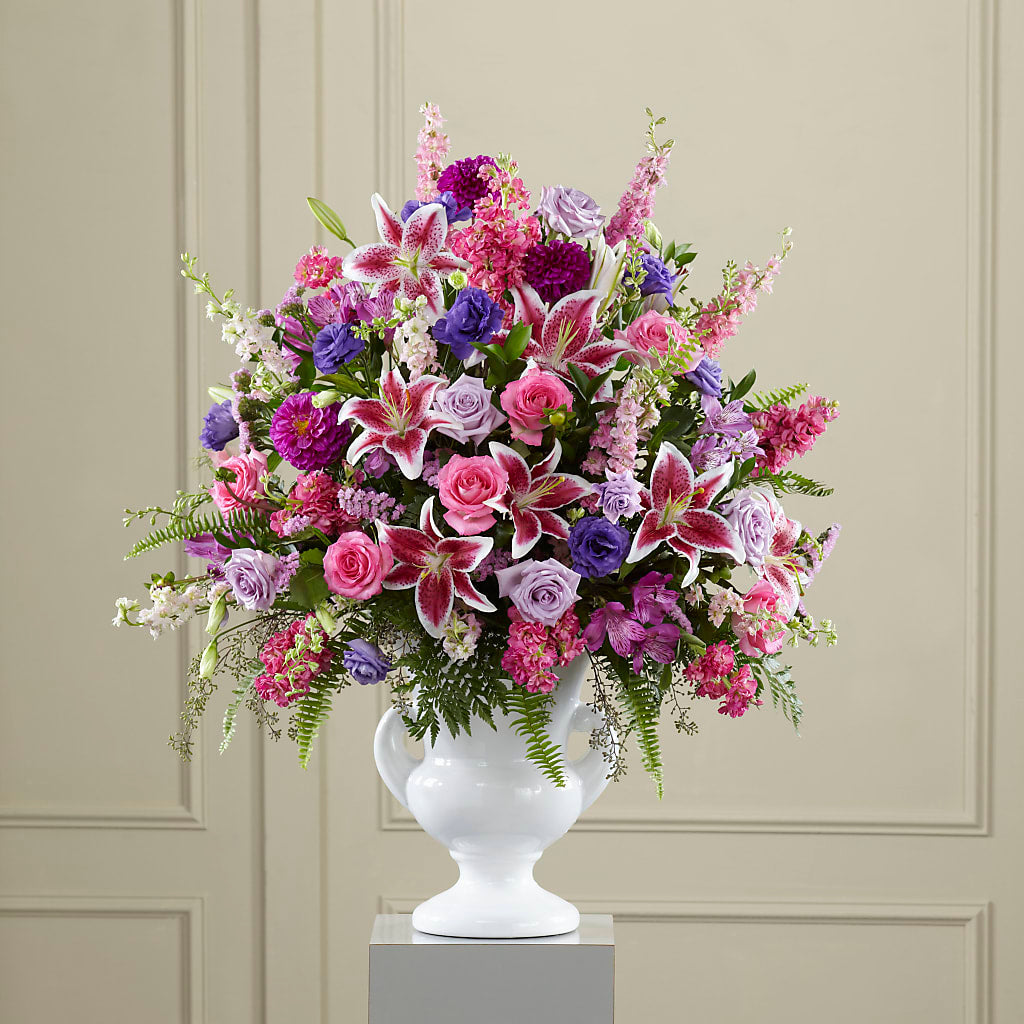 Peaceful Tribute Arrangement – ENCHANTED FLORIST & GREENHOUSE LTD, Maspeth NY