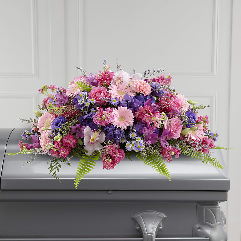 Glorious Garden Casket Spray – ENCHANTED FLORIST & GREENHOUSE LTD, Maspeth NY