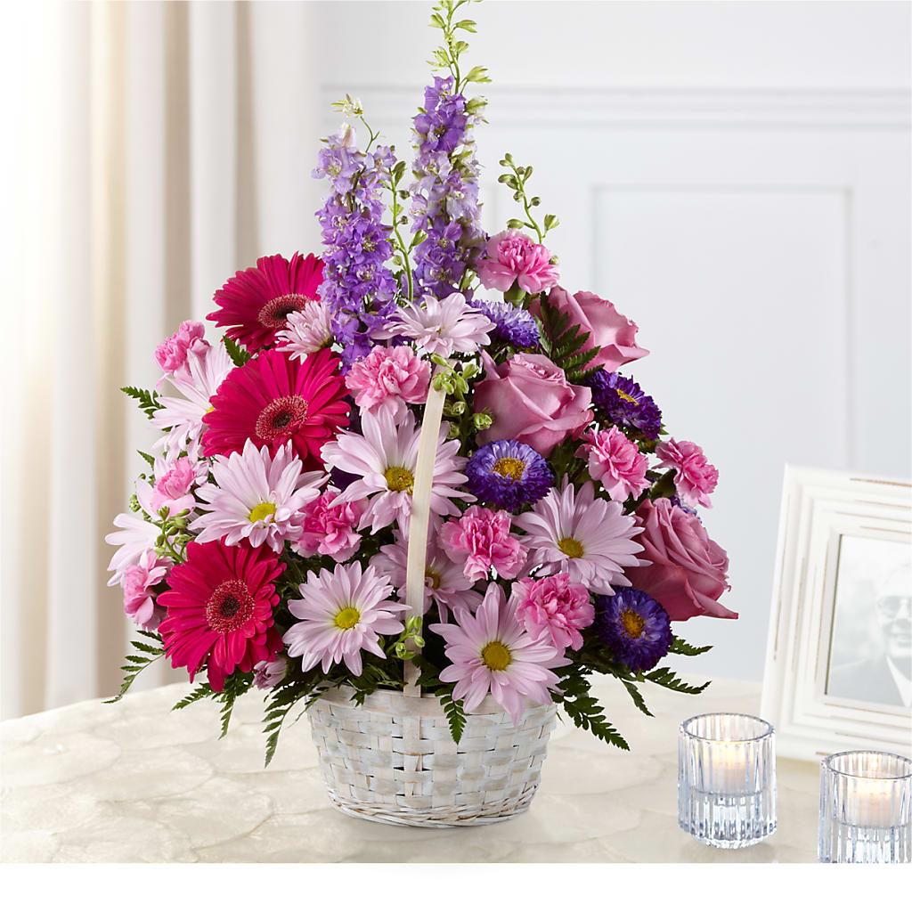 Pastel Peace Basket – ENCHANTED FLORIST & GREENHOUSE LTD, Maspeth NY