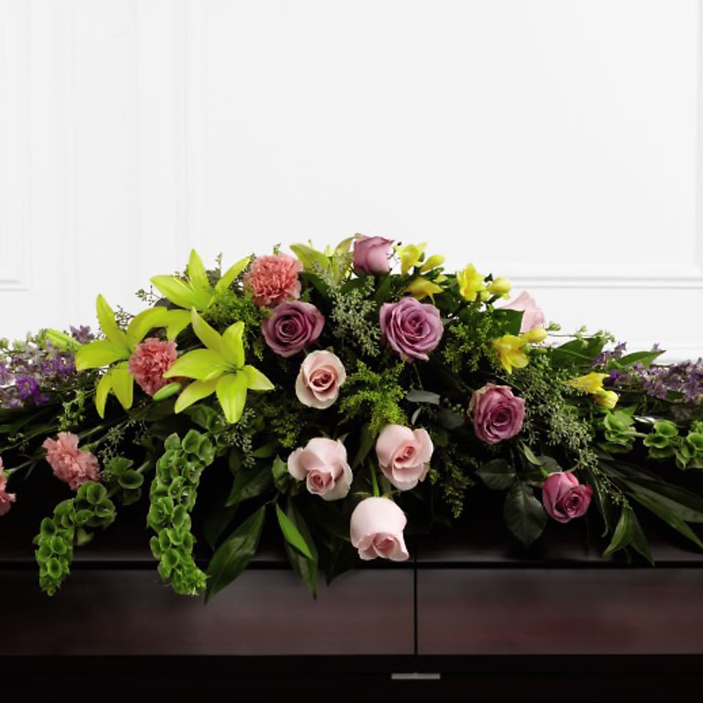 Forever Beloved Casket Spray – ENCHANTED FLORIST & GREENHOUSE LTD, Maspeth NY