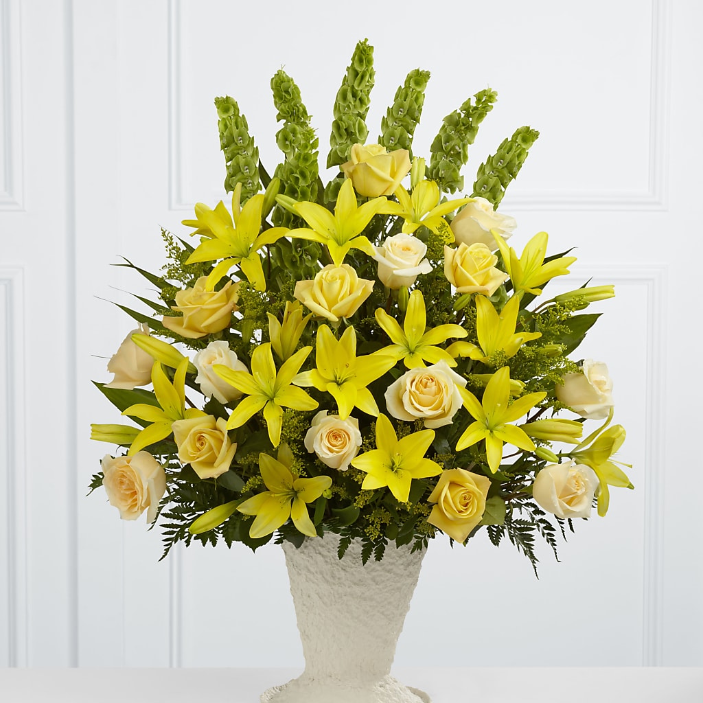Golden Memories Arrangement – ENCHANTED FLORIST & GREENHOUSE LTD, Maspeth NY