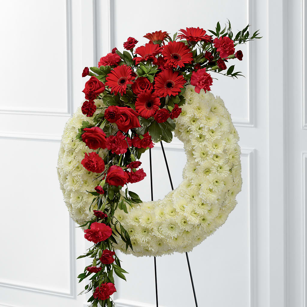 Graceful Tribute Wreath – ENCHANTED FLORIST & GREENHOUSE LTD, Maspeth NY