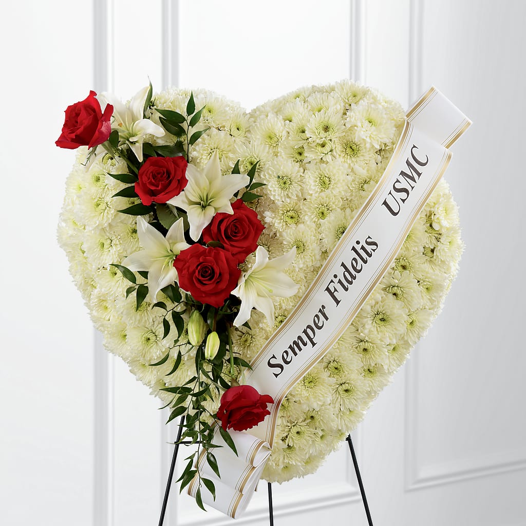 Heartfelt Hero Standing Heart – ENCHANTED FLORIST & GREENHOUSE LTD, Maspeth NY