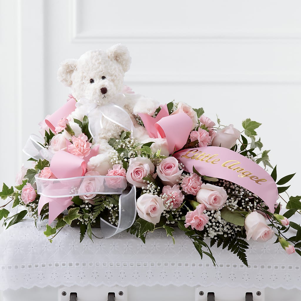 Touch of Sympathy Casket Spray – ENCHANTED FLORIST & GREENHOUSE LTD, Maspeth NY