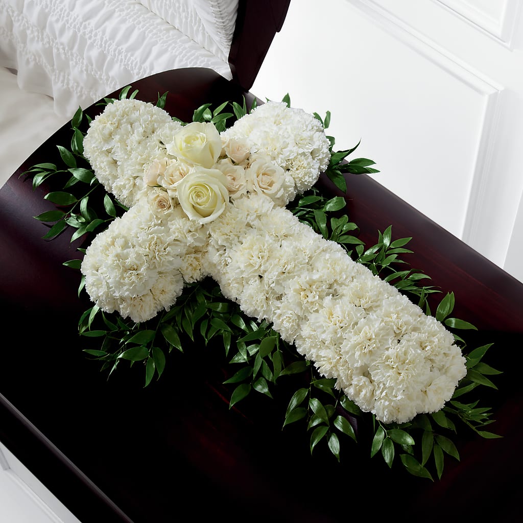 Peaceful Memories Casket Spray (Standard) – ENCHANTED FLORIST & GREENHOUSE LTD, Maspeth NY