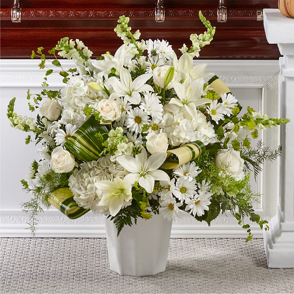 Thoughts of Tranquility Floor Basket – ENCHANTED FLORIST & GREENHOUSE LTD, Maspeth NY