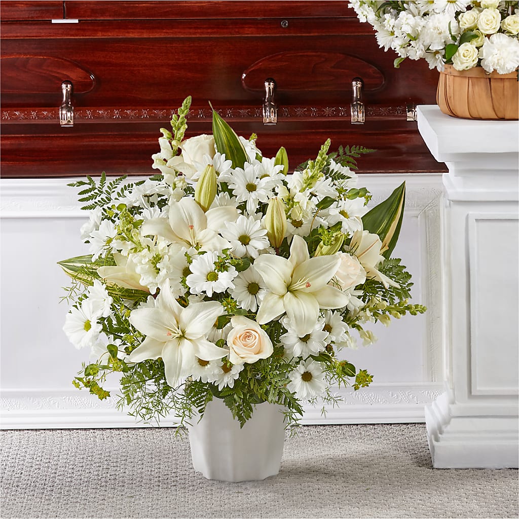 Thoughts of Tranquility Floor Basket – ENCHANTED FLORIST & GREENHOUSE LTD, Maspeth NY