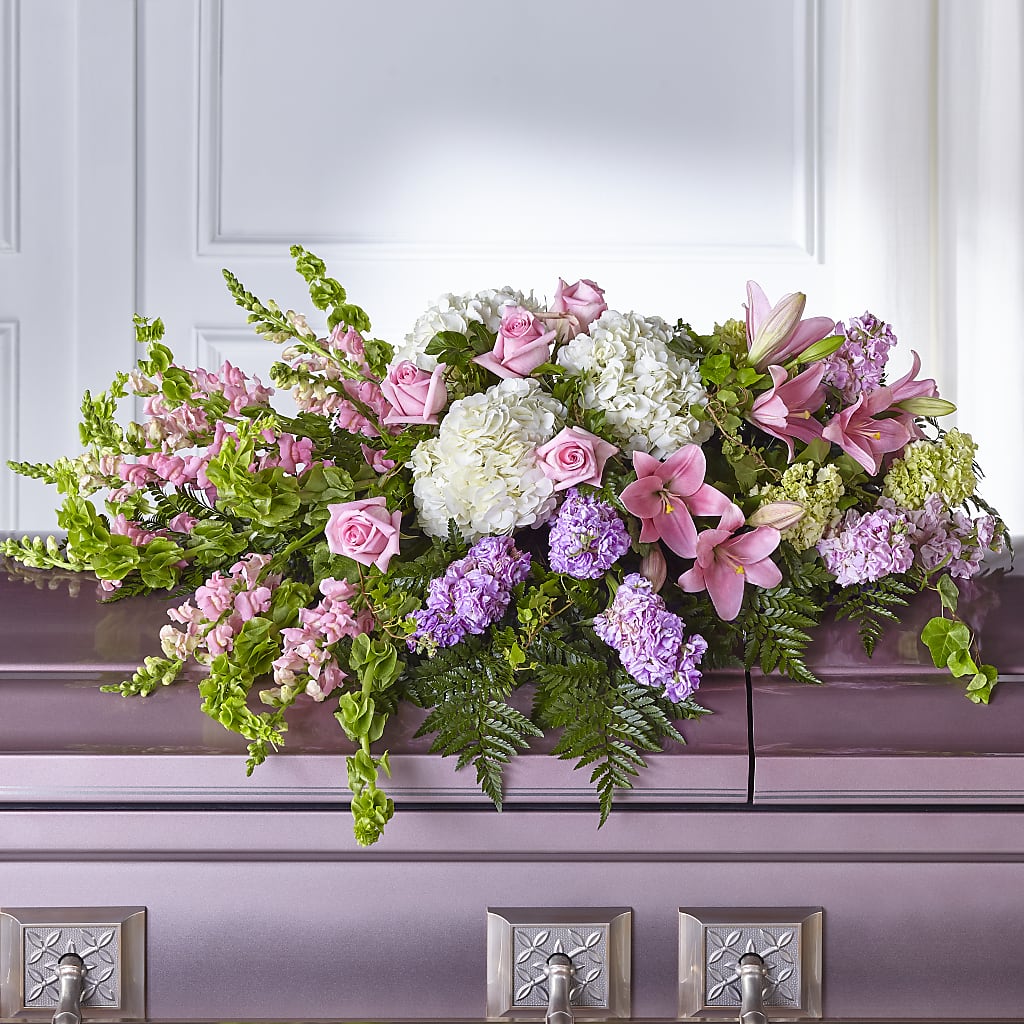 Life's Gratitude Casket Spray – ENCHANTED FLORIST & GREENHOUSE LTD, Maspeth NY