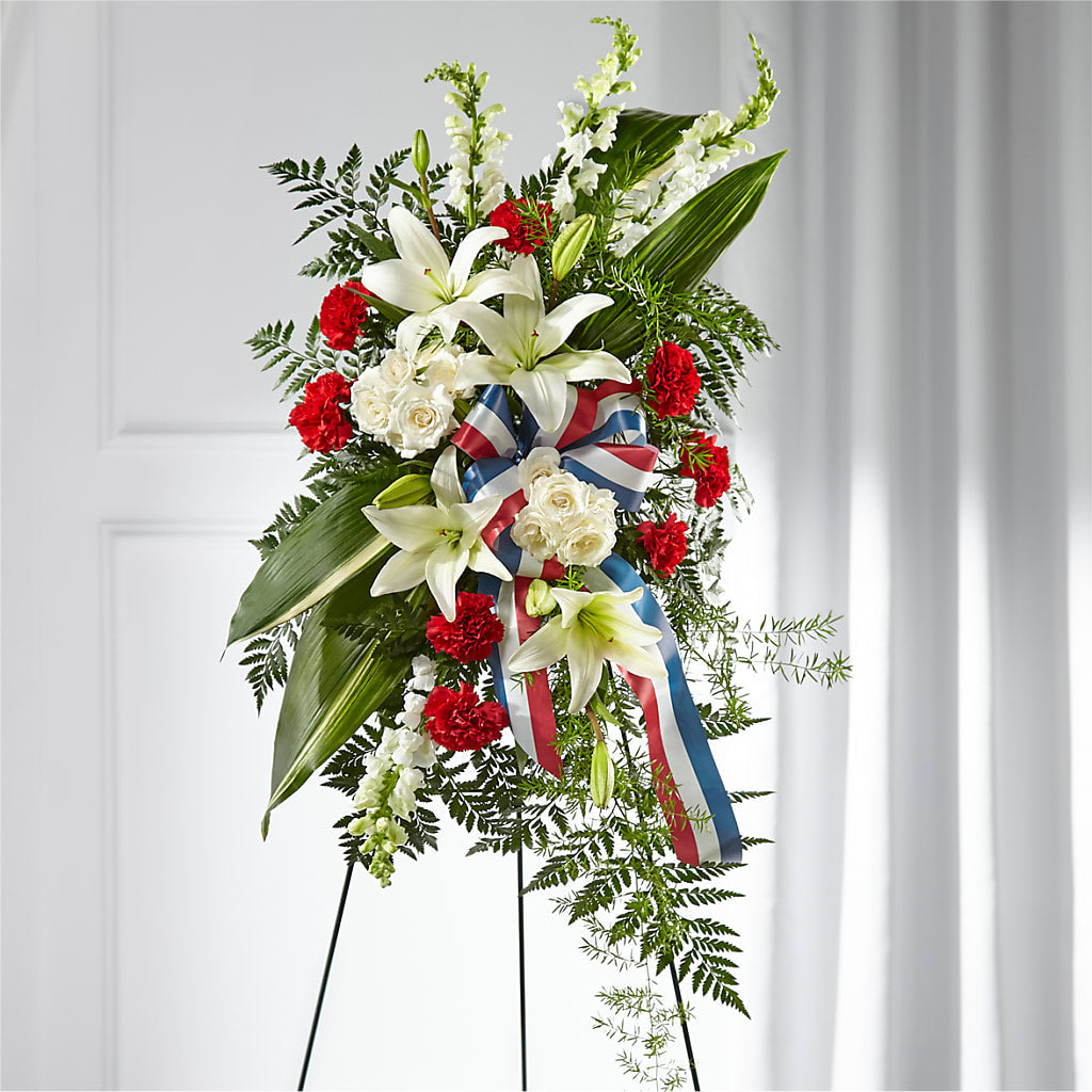 Stars of Life Standing Spray – ENCHANTED FLORIST & GREENHOUSE LTD, Maspeth NY