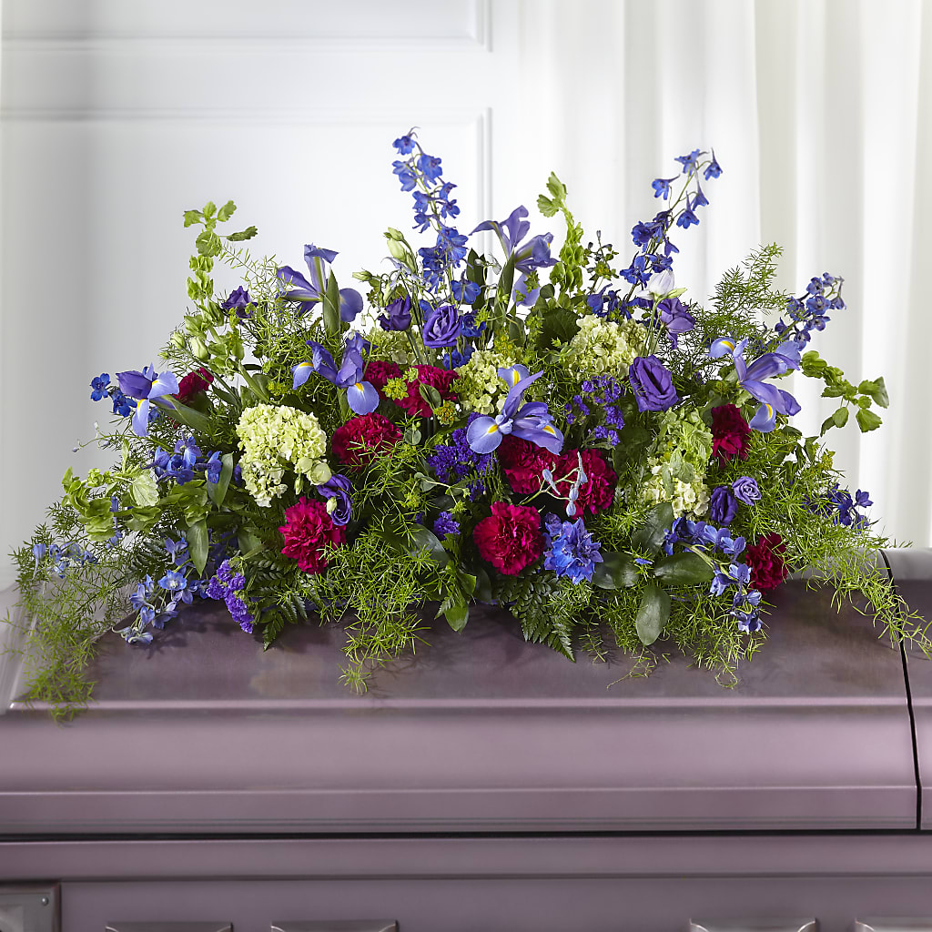 Always Treasured Casket Spray – ENCHANTED FLORIST & GREENHOUSE LTD, Maspeth NY
