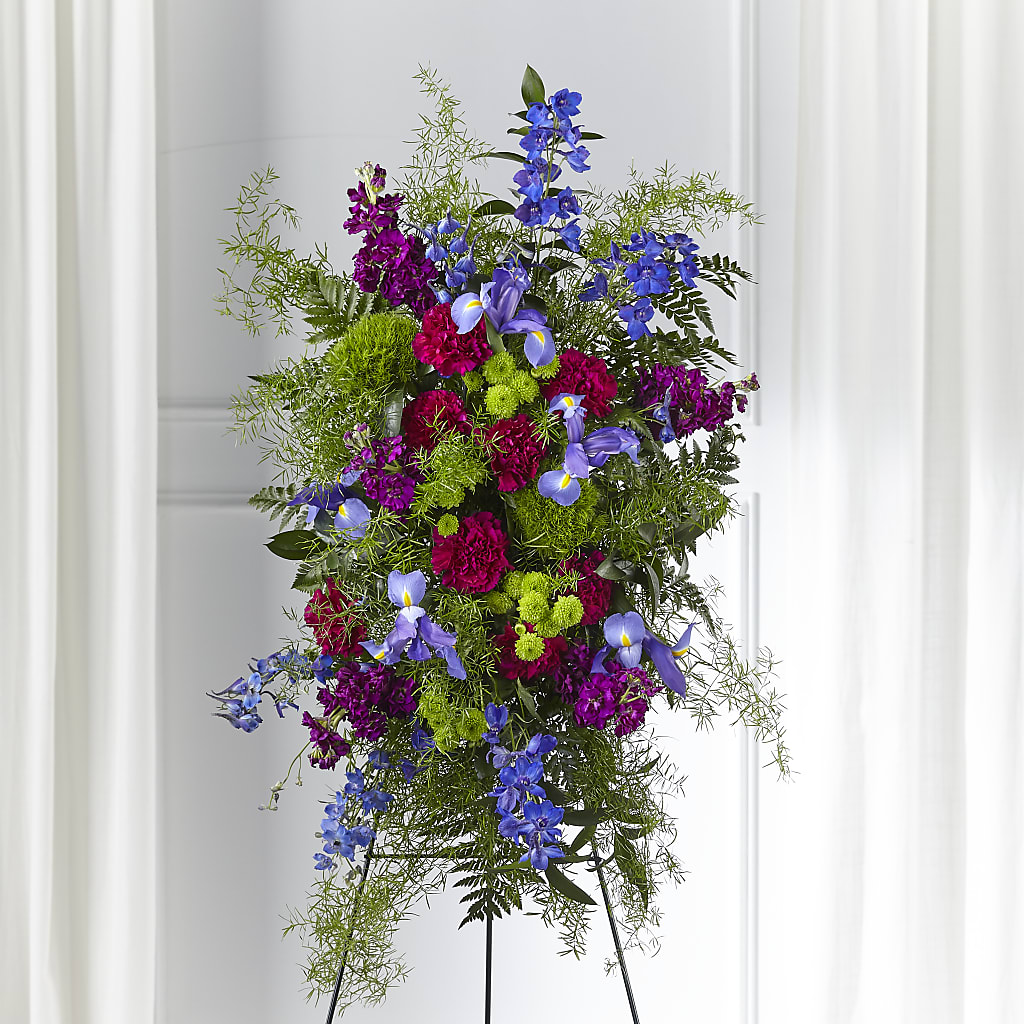 Heavenly Skies Standing Spray – ENCHANTED FLORIST & GREENHOUSE LTD, Maspeth NY
