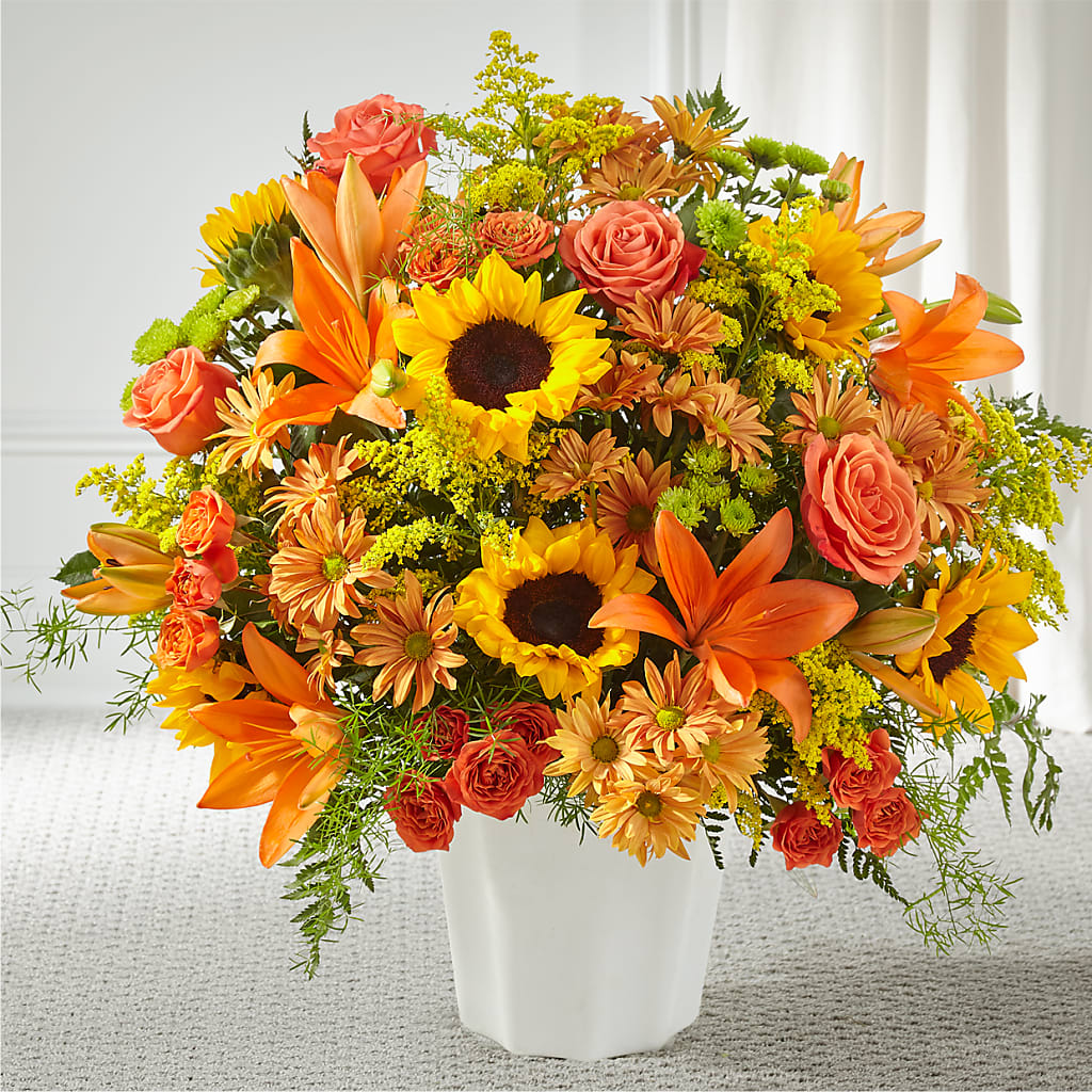 Harvest Thoughts Floor Basket – ENCHANTED FLORIST & GREENHOUSE LTD, Maspeth NY