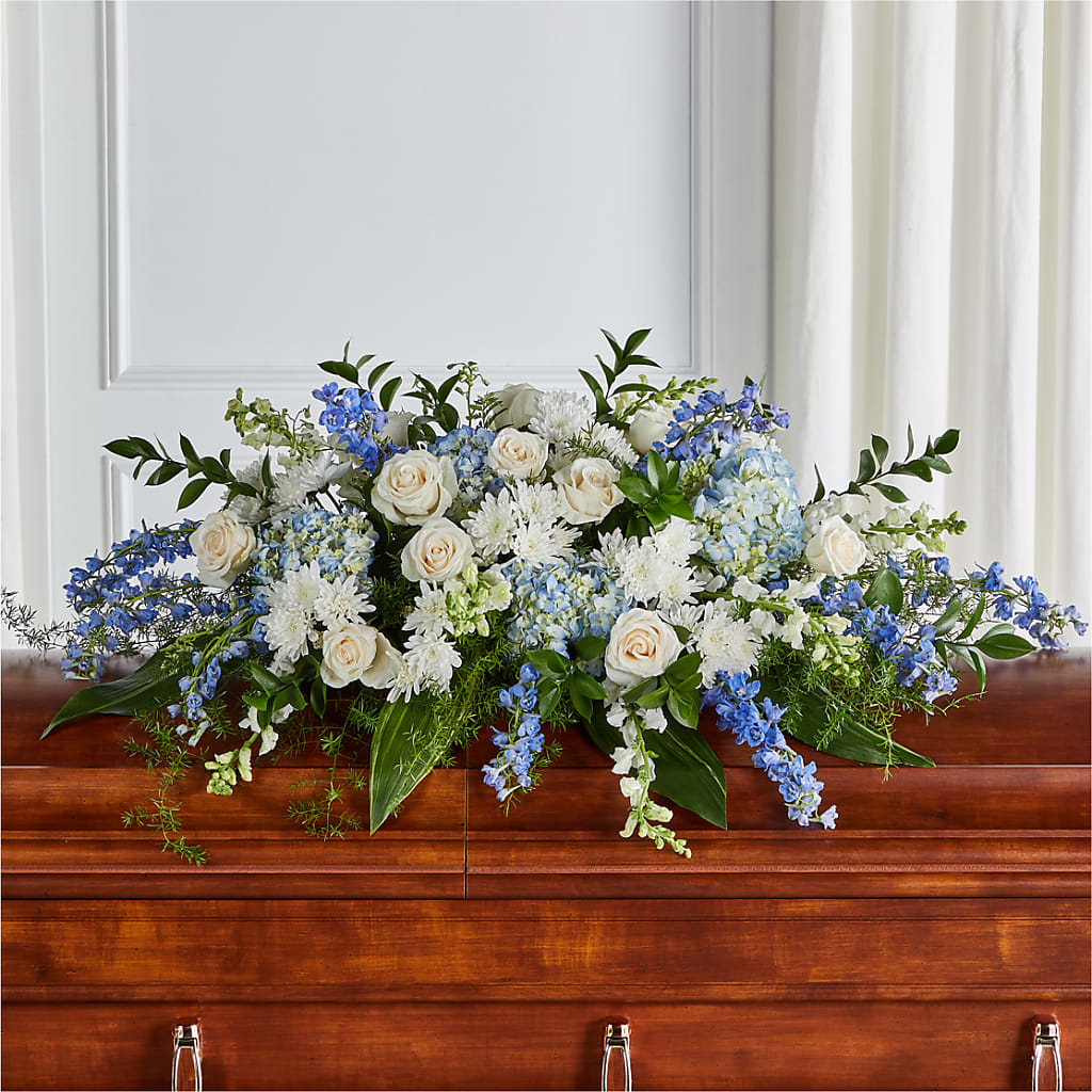 Timeless Essence Casket Spray – ENCHANTED FLORIST & GREENHOUSE LTD, Maspeth NY