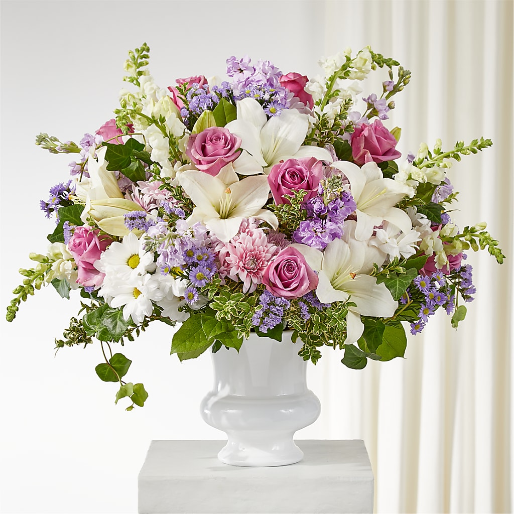 Remarkable Life Urn Arrangement – ENCHANTED FLORIST & GREENHOUSE LTD, Maspeth NY
