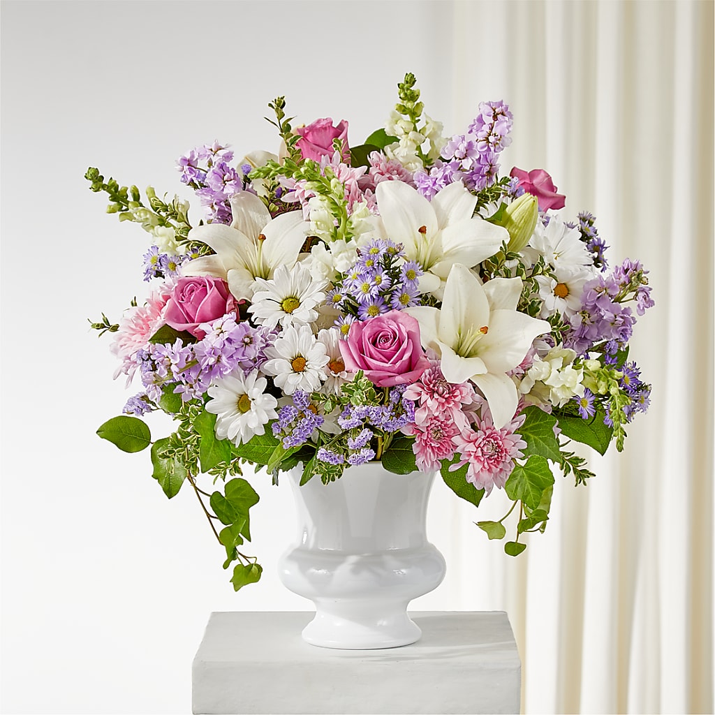Remarkable Life Urn Arrangement – ENCHANTED FLORIST & GREENHOUSE LTD, Maspeth NY