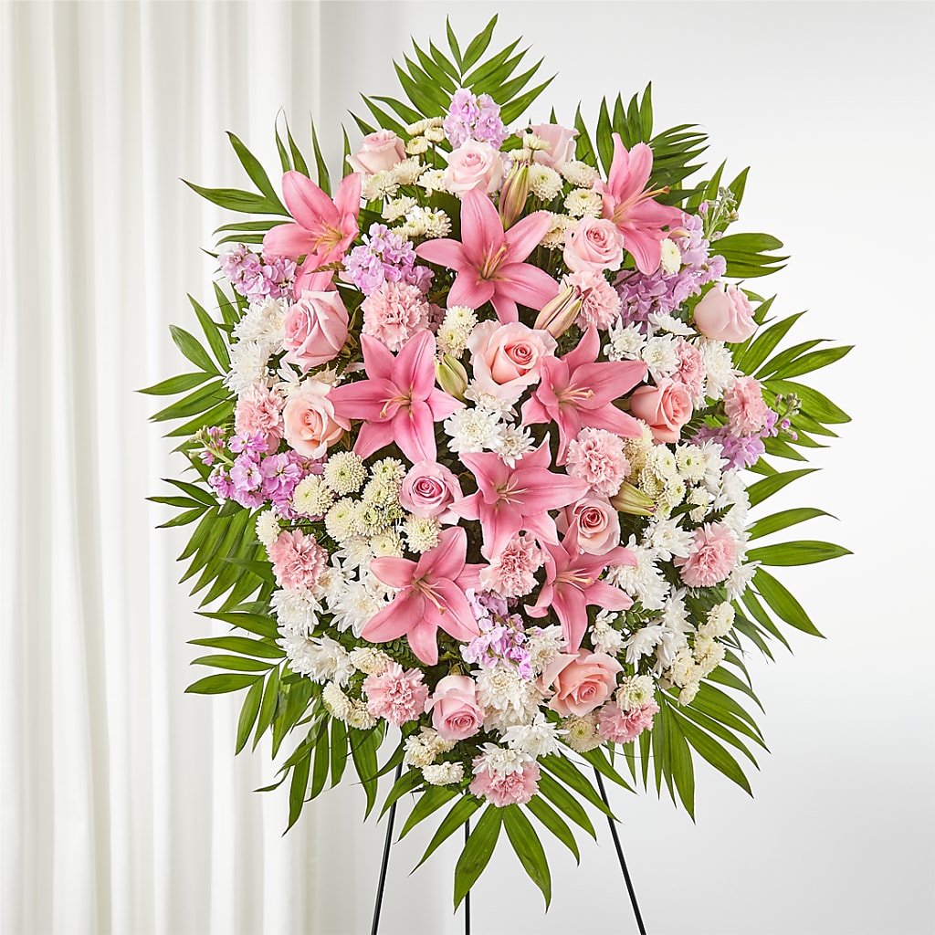 Offering Solace Standing Spray – ENCHANTED FLORIST & GREENHOUSE LTD, Maspeth NY