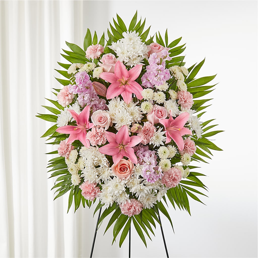 Offering Solace Standing Spray – ENCHANTED FLORIST & GREENHOUSE LTD, Maspeth NY