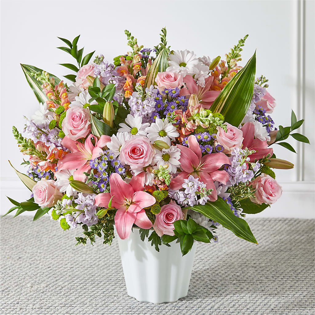 Abundant Compassion Floor Basket – ENCHANTED FLORIST & GREENHOUSE LTD, Maspeth NY