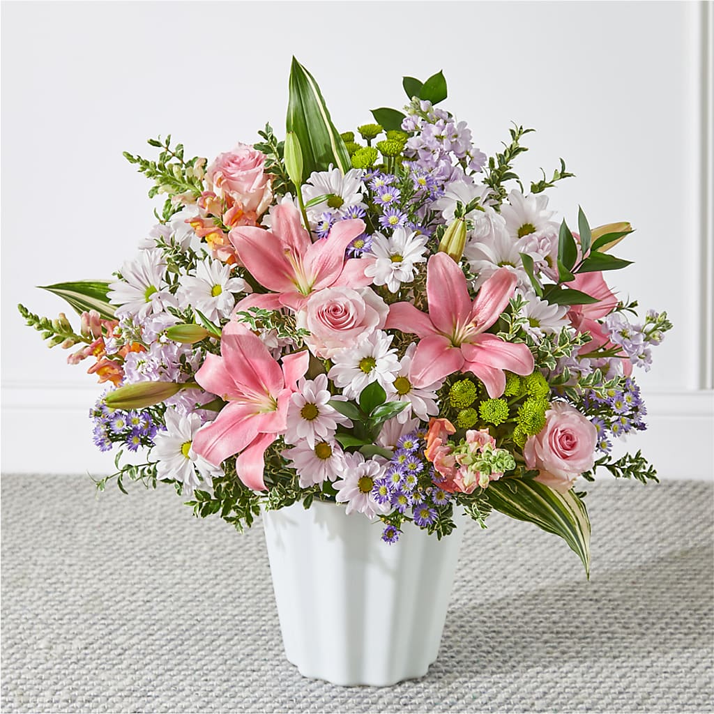 Abundant Compassion Floor Basket – ENCHANTED FLORIST & GREENHOUSE LTD, Maspeth NY