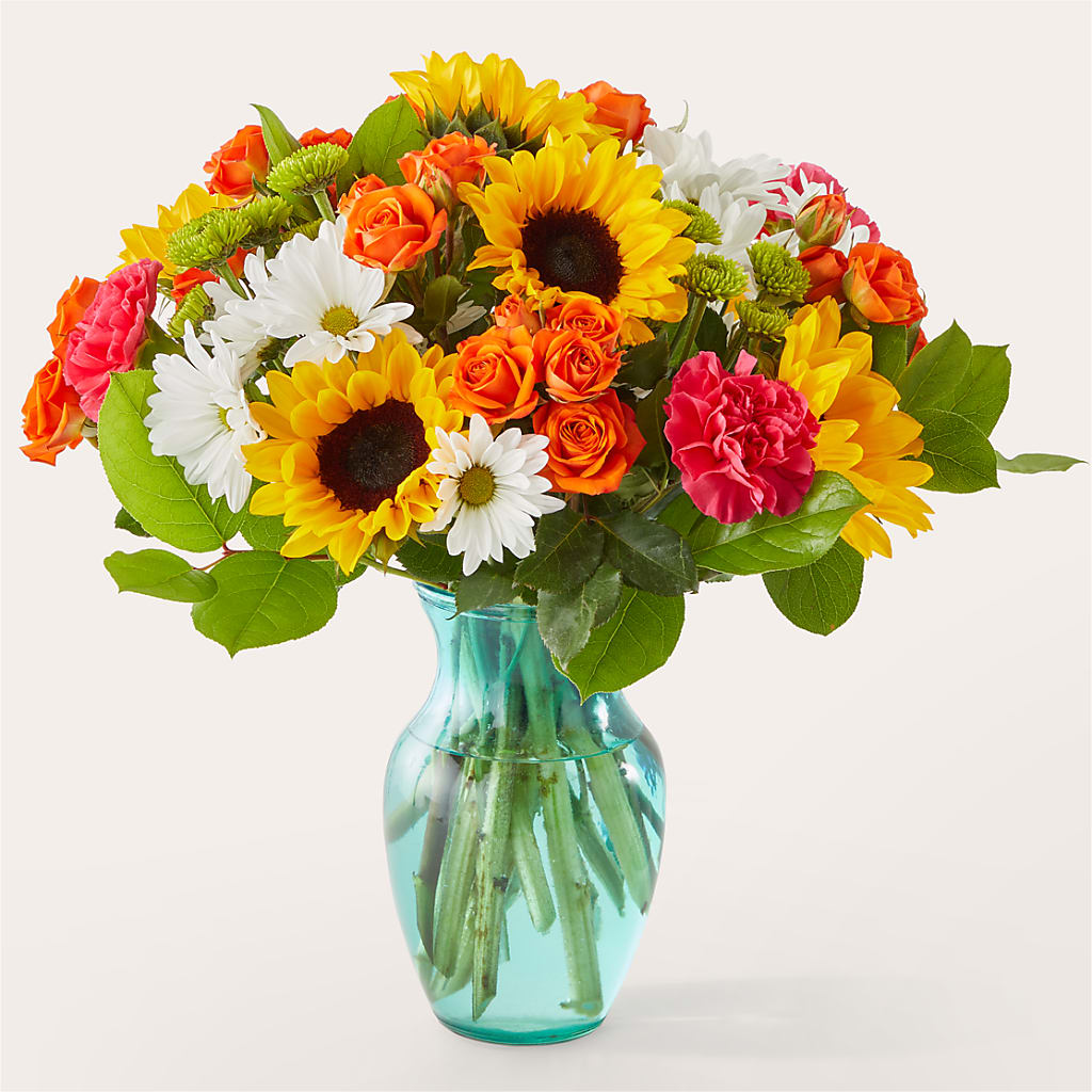 Sun-drenched Blooms Bouquet – ENCHANTED FLORIST & GREENHOUSE LTD, Maspeth NY