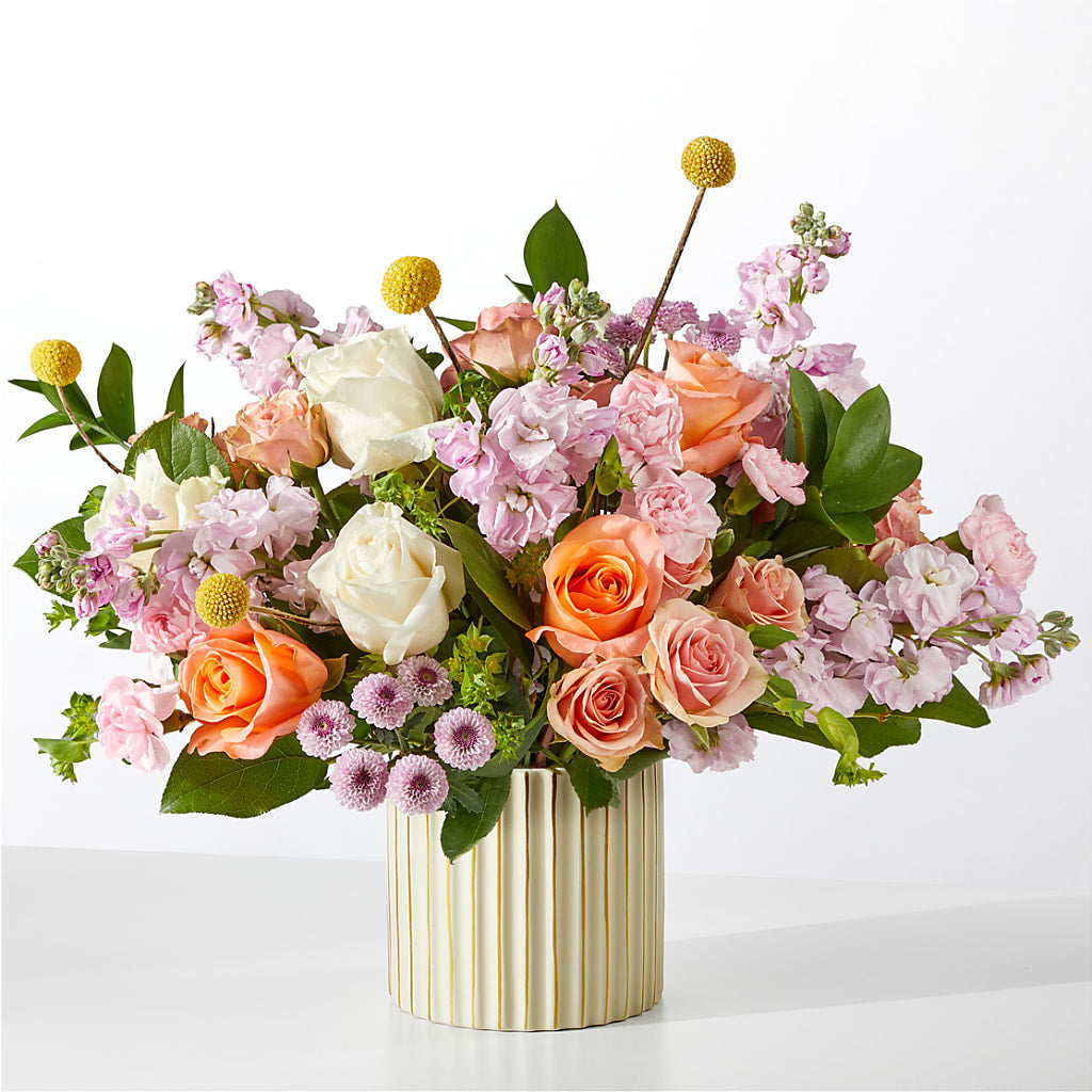 French Market Bouquet with Ivory Vase – ENCHANTED FLORIST & GREENHOUSE LTD, Maspeth NY
