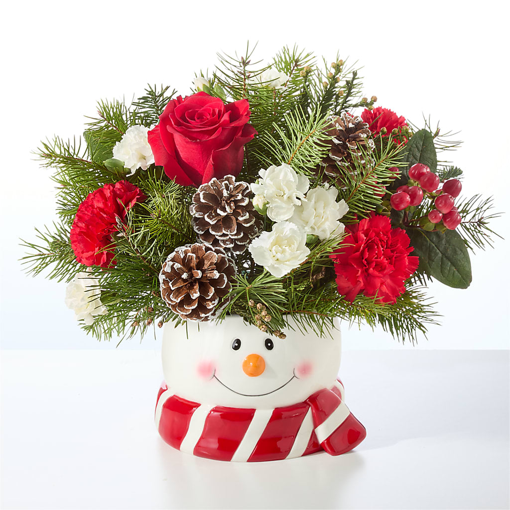 Jolly Snowman Bouquet – ENCHANTED FLORIST & GREENHOUSE LTD, Maspeth NY