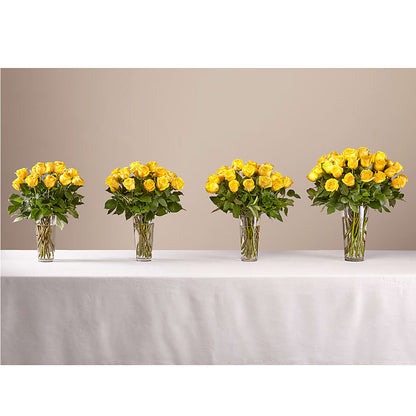 Long Stem Yellow Rose Bouquet – ENCHANTED FLORIST & GREENHOUSE LTD, Maspeth NY