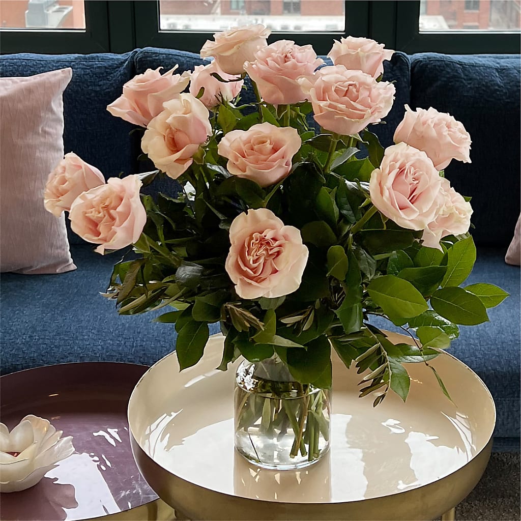 Long Stem Pink Rose Bouquet – ENCHANTED FLORIST & GREENHOUSE LTD, Maspeth NY