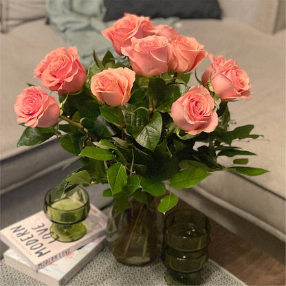 Long Stem Pink Rose Bouquet – ENCHANTED FLORIST & GREENHOUSE LTD, Maspeth NY