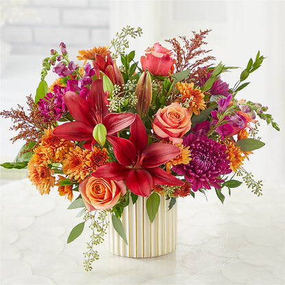 Burgundy Landscape Bouquet – ENCHANTED FLORIST & GREENHOUSE LTD, Maspeth NY