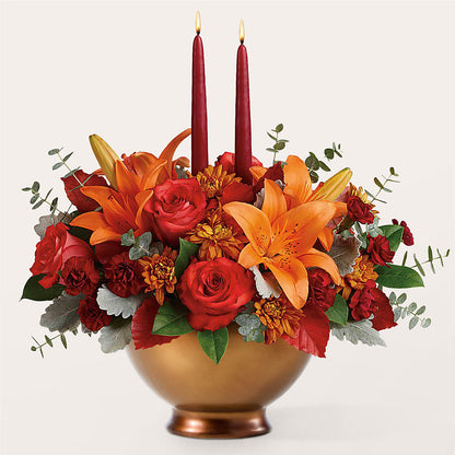 Fruits of Fall Centerpiece – ENCHANTED FLORIST & GREENHOUSE LTD, Maspeth NY