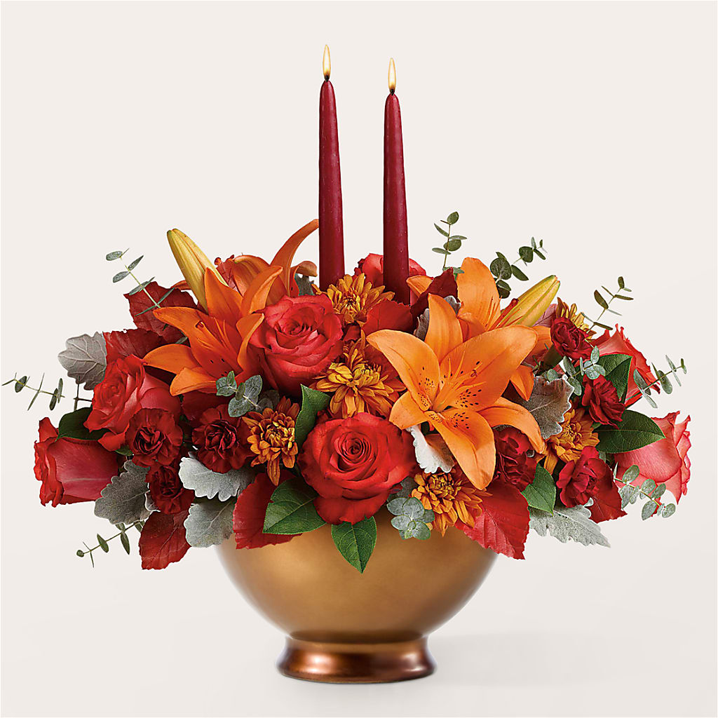 Fruits of Fall Centerpiece – ENCHANTED FLORIST & GREENHOUSE LTD, Maspeth NY