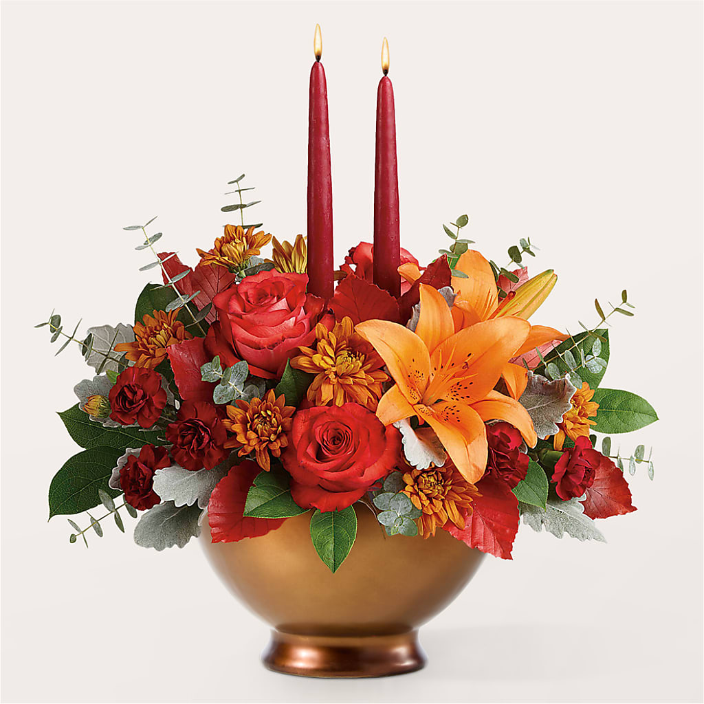 Fruits of Fall Centerpiece – ENCHANTED FLORIST & GREENHOUSE LTD, Maspeth NY