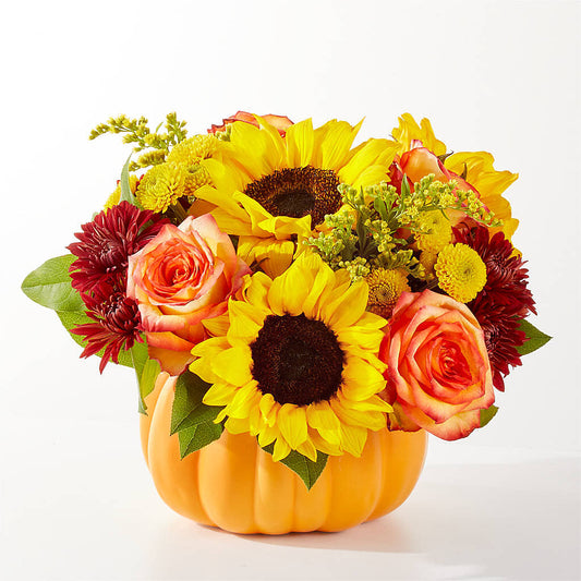 Golden Gourd Pumpkin Bouquet – ENCHANTED FLORIST & GREENHOUSE LTD, Maspeth NY