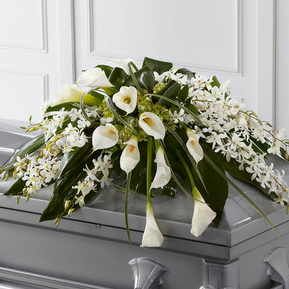 Angel Wings Casket Spray – ENCHANTED FLORIST & GREENHOUSE LTD, Maspeth NY
