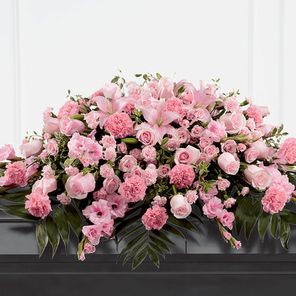 Garden of Comfort Casket Spray (Standard) – ENCHANTED FLORIST & GREENHOUSE LTD, Maspeth NY