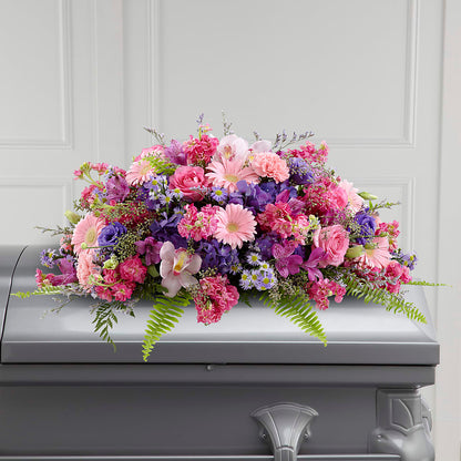 Glorious Garden Casket Spray – ENCHANTED FLORIST & GREENHOUSE LTD, Maspeth NY