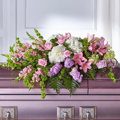 Life's Gratitude Casket Spray – ENCHANTED FLORIST & GREENHOUSE LTD, Maspeth NY