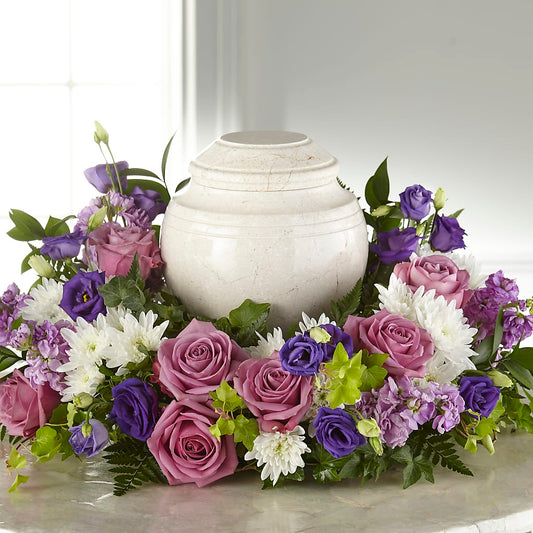 Blooming Sympathy Cremation Adornment – ENCHANTED FLORIST & GREENHOUSE LTD, Maspeth NY