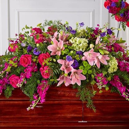 Radiant Tribute Casket Spray – ENCHANTED FLORIST & GREENHOUSE LTD, Maspeth NY
