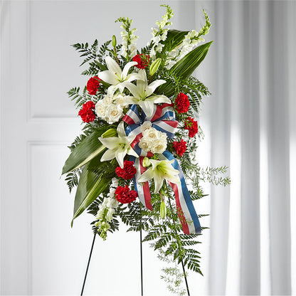 Stars of Life Standing Spray – ENCHANTED FLORIST & GREENHOUSE LTD, Maspeth NY