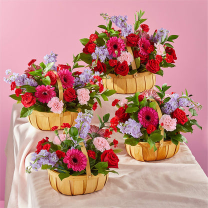 Pink Picnic Basket – ENCHANTED FLORIST & GREENHOUSE LTD, Maspeth NY